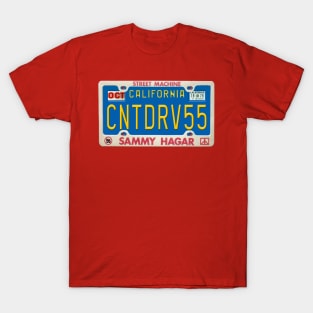 Sammy Hagar - I Can't Drive 55 License Plate T-Shirt